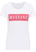 NU 20% KORTING: MUSTANG Shirt met korte mouwen Style Alina C Logo Tee