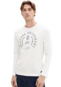 NU 20% KORTING: Tom Tailor Shirt met lange mouwen met grote frontprint
