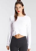 NU 20% KORTING: KangaROOS Shirt met lange mouwen in cropped lengte