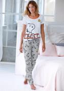NU 20% KORTING: Peanuts Pyjama met snoopy- en woodstock-print (2-delig...