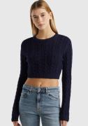NU 20% KORTING: United Colors of Benetton Trui met ronde hals cropped