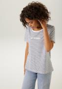 NU 20% KORTING: Aniston CASUAL T-shirt met streepdessin - nieuwe colle...