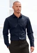 John Devin Overhemd met lange mouwen in elastische katoenkwaliteit