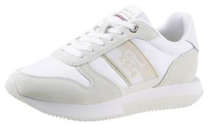NU 20% KORTING: Tommy Hilfiger Plateausneakers RUNNER WITH TH WEBBING