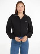 NU 20% KORTING: Calvin Klein Sweatshirt DIFFUSED MONOLOGO ZIP-THROUGH