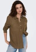 NU 25% KORTING: Only Lange blouse ONLTOKYO L/S LINEN BLEND SHIRT