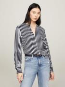 NU 20% KORTING: Tommy Hilfiger Blouse met lange mouwen FLUID STRIPE V-...