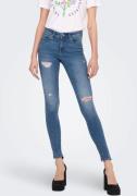 NU 20% KORTING: Only Skinny fit jeans ONLWAUW MID SK DESTROY DNM BJ210