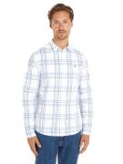 TOMMY JEANS Overhemd met lange mouwen TJM REG POPLIN CHECK SHIRT