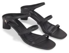 NU 20% KORTING: Tommy Hilfiger Slippers TH STRAP LEATHER MID HEEL