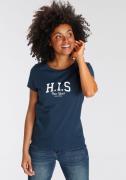 H.I.S T-shirt met logoprint voor