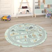 Paco Home Kindervloerkleed Chicos 550 Platweefsel, straten-speelkleed,...