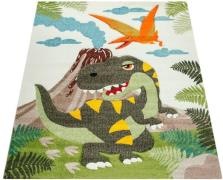 Paco Home Kindervloerkleed Diamond 636 3d-design, motief dinosaurus, k...