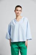 Bugatti Chiffon blouse met wijde mouwen