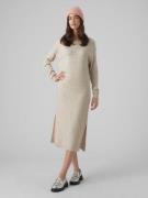 Vero Moda Gebreide jurk VMLEFILE LS BOATNECK CALF DRESS NOOS