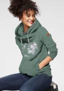 Ragwear Sweater GRIPY BUTTON WORLD O Hoodie met statement print op de ...