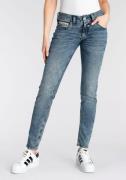 NU 20% KORTING: Herrlicher Slim fit jeans Touch met versierde achterza...