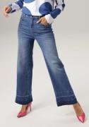 NU 25% KORTING: Aniston CASUAL Straight jeans met een trendy wassing o...