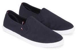 NU 20% KORTING: Tommy Hilfiger Instappers CANVAS SLIP-ON SNEAKER