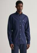 Gant Overhemd met lange mouwen Slim fit poplin overhemd licht slijtvas...