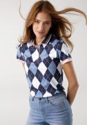 NU 20% KORTING: KangaROOS Poloshirt met trendy all-over ruitprint