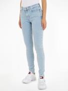 NU 20% KORTING: TOMMY JEANS Prettige jeans Nora met leren merklabel