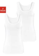 Vivance Tanktop gemaakt van elastische katoenen stof, strandtop (Set v...