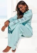 NU 20% KORTING: Elbsand Hoodie met geborduurd logo, loungewear