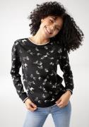 NU 20% KORTING: KangaROOS Sweatshirt met trendy all-over vlinderprint