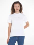 NU 20% KORTING: Calvin Klein T-shirt HERO METALLIC LOGO T-SHIRT met ca...