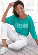 NU 20% KORTING: Elbsand Shirt met 3/4-mouwen met logoprint, katoenmix,...
