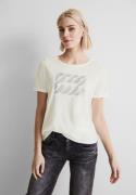 STREET ONE T-shirt met zilverkleurige print