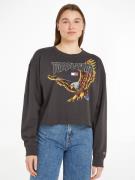 TOMMY JEANS Sweatshirt TJW RLX CRP VINTAGE EAGLE CREW met coole vintag...