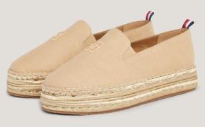 Tommy Hilfiger Espadrilles TH EMBROIDERED GOLD FLATFORM