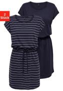 NU 20% KORTING: Only Shirtjurk ONLMAY LIFE S/S DRESS 2 PACK CS JRS (Se...