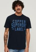 NU 25% KORTING: Superdry T-shirt COPPER LABEL WORKWEAR TEE