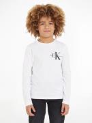 Calvin Klein Shirt met lange mouwen CHEST MONOGRAM LS TOP voor kindere...