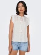 NU 20% KORTING: Only Shirt met broderie anglaise