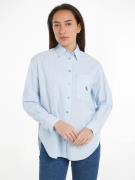 NU 20% KORTING: Calvin Klein Overhemdblouse WOVEN LABEL RELAXED SHIRT