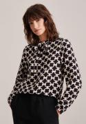 NU 20% KORTING: seidensticker Shirtblouse Zwarte roos Lange mouwen ron...