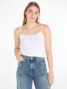 NU 20% KORTING: TOMMY JEANS Top met spaghettibandjes Crop Essential St...