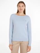 NU 20% KORTING: Tommy Hilfiger Gebreide trui CO JERSEY STITCH BOAT-NK ...