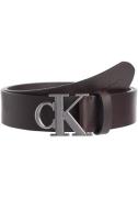 NU 20% KORTING: Calvin Klein Leren riem ROUND MONO PLAQUE LTHR BELT 40...