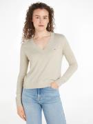 TOMMY JEANS Gebreide trui TJW ESSENTIAL VNECK SWEATER EXT