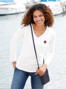 NU 20% KORTING: Casual Looks Shirt met V-hals Shirt (1-delig)