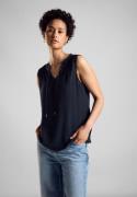 NU 20% KORTING: STREET ONE Top in krinkel-look