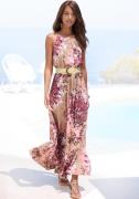 Lascana Maxi-jurk met all-over print, luchtige zomerjurk, strandjurk