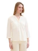 Tom Tailor Blouse zonder sluiting met linnen