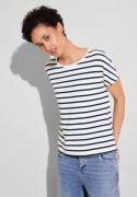 NU 20% KORTING: STREET ONE Shirttop met streepmotief