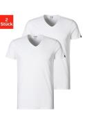 NU 20% KORTING: PUMA Shirt met V-hals met merklabel (Set van 2)